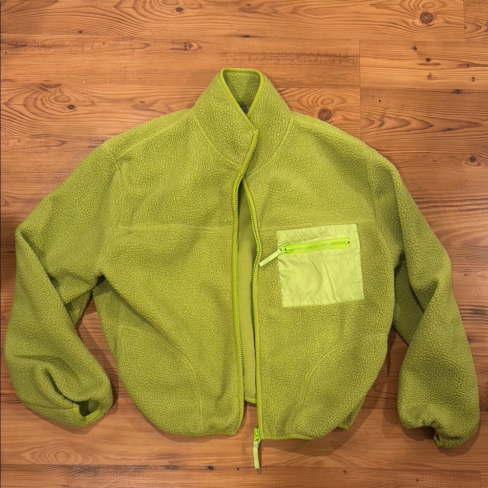 L Space Green Fleece Jacket